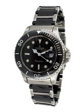 R?gnier Semplicita R1316 Ladies Stainless Steel And Black Ceramic Strap 2080132