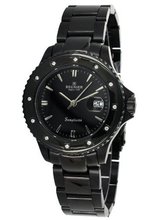 R?gnier Semplicita R1320 Ladies Black Stainless Steel Diamonds Bezel Strap 2080212