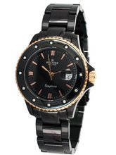 R?gnier Semplicita R1321 Ladies Black Stainless Steel Strap 2080222