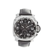 R?gnier Variya R1270 Chronograph Black Leather Strap 2040112