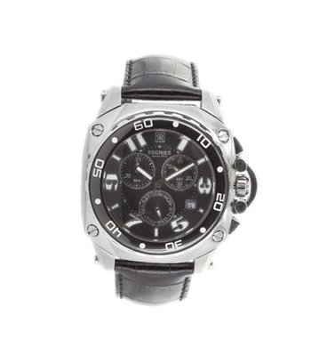 R?gnier Variya R1270 Chronograph Black Leather Strap 2040112