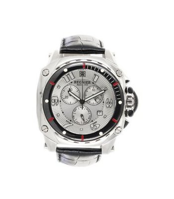 R?gnier Variya R1281 Chronograph Black Leather Strap 2040422