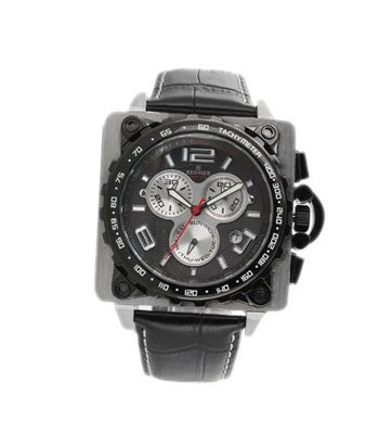 R?gnier Z?phir R1306 Chronograph Black Leather Strap 2040922