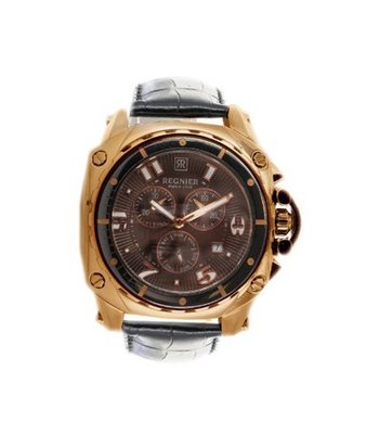 uRegnier R?gnier Variya R1282 Chronograph Brown Leather Strap 2040432 