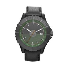 Relic by Fossil Avondale Green Dial Black Leather ZR11992