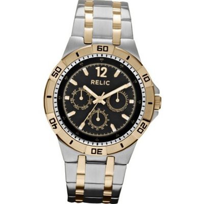 Relic by Fossil Garrett Multifunction Black Dial Two Tone ZR15687