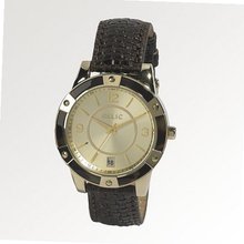 Relic by Fossil Payton Gold Tone Dark Brown Woven ZR12029