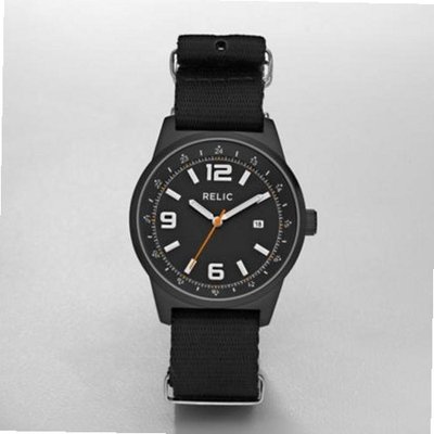 RELIC Kennedy Black Dial Nylon