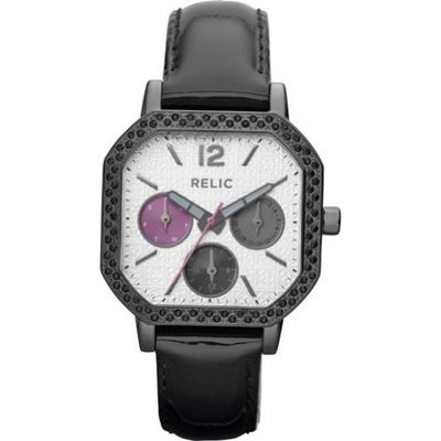 Relic Ladies "Auburn" Glitz Black Patent Strap (Black)