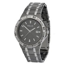 Relic Silver And Gunmetal Two Tone With Gunmetal Dial ZR11995