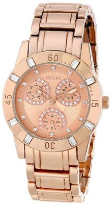 Relic ZR15668 Analog Display Analog Quartz Pink