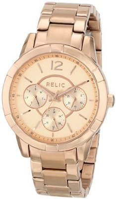 Relic ZR15698 Analog Display Analog Quartz Pink