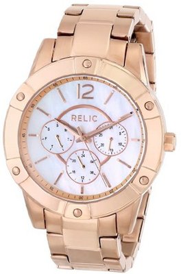 Relic ZR15717 Analog Display Analog Quartz Rose Gold