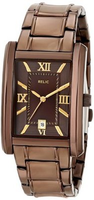 Relic ZR77242 Analog Display Analog Quartz Brown