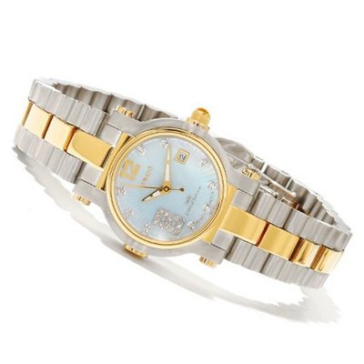 Ladies Renato 28TTBS-BL Beauty Petite Limited Edition Diamond Swiss Quartz Two-tone Stainless Steel Bracelet