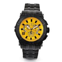 Renato Big Buzo BB52-Y Swiss Chronograph Yellow Dial 1650ft Diver Black Stainless Steel