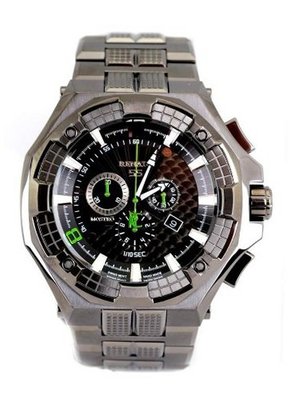 Renato Big Mostro 55MOG-A Swiss Chronograph Black Dial Divers Bracelet