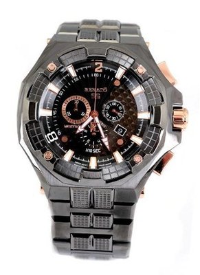Renato Big Mostro 55MOGR-A Swiss Chronograph Black Dial Divers Bracelet