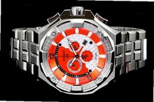 Renato Big Mostro 55MOS-O Swiss Chronograph Orange Dial Stainless Steel