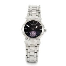 Renato Calibre Robusta LCS-A Swiss Red Topaz Black Dial Stainless Steel