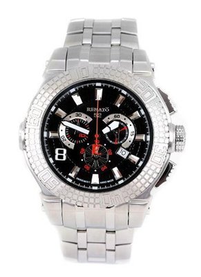 Renato Gents Buzo 52 Swiss Made Quartz Chronograph Silvertone - Numbered Limited Production. 50atm Water Resistant