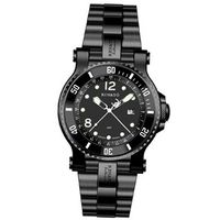 Renato T-Rex Diver GMT 2 Time Zone Limited Edition 100pcs Black/ White Markers