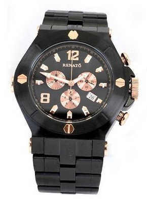 Renato Wilde Beast 50WBR-AMR Swiss Chronograph Large 50mm Black Dial Stainless Steel