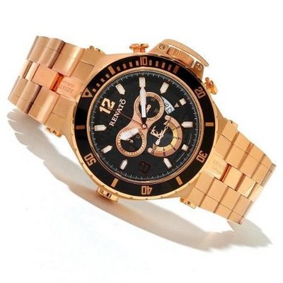 Renato Wilde Beast WDVR-A Swiss Chronograph Black Dial Rosetone 3300ft Diver