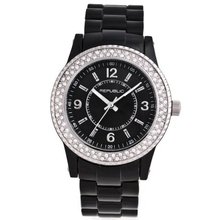 Republic Black Resin Strap Glitz RP1089