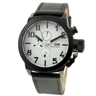 Republic Leather Strap Chronograph RP1070