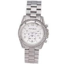 Republic Stainless Steel Glitz Chronograph