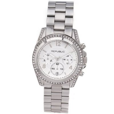 Republic Stainless Steel Glitz Chronograph