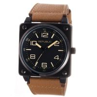 Republic Stainless Steel Leather Strap Aviation