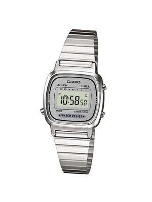 Casio LA670WEA-7EF Ladies Silver Retro Digital