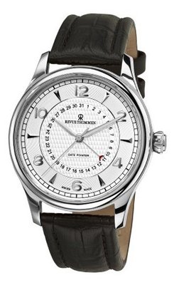Revue Thommen 10012.2532 Date pointer Black Leather Strap Automatic