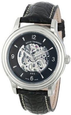 Revue Thommen 12200.2537 Open Heart Automatic Black Dial