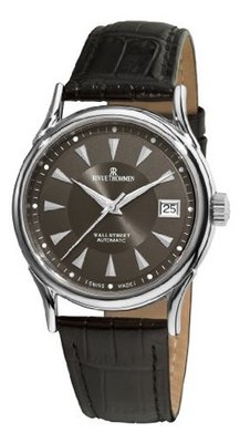 Revue Thommen 20002.2534 Wallstreet Dark Grey Face Black Leather Strap