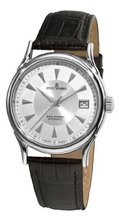 Revue Thommen 20002.2538 Wallstreet Black Leather Strap Silver Face