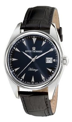 Revue Thommen 21010.2537 Heritage Black Leather Strap Automatic