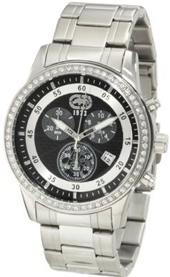 Rhino by Marc Ecko E8M054MV Stone on Metal Three-Eye Chronograph