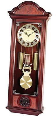 RHYTHM Wooden Pendulum CMJ447CR06