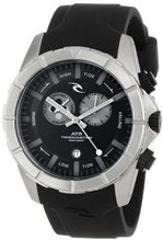 Rip Curl A1093 - BLK K55 Tidemaster Steel Silicone Black Analog Tide Surf