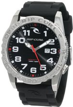 Rip Curl A2444-BLK Cortez Two XL Polyurethane Stainless-Steel Sport Bezel