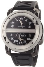 Ritmo Mundo 201/2 SS BLK Quartz Persepolis Triple Time Zone Orbital Case