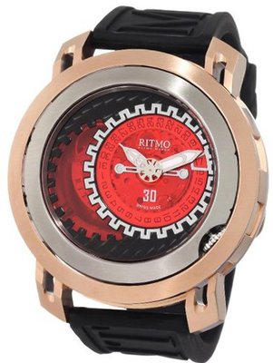 Ritmo Mundo 202/2 Red SS RG Persepolis Dual-Time Exhibition Automatic