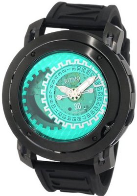 Ritmo Mundo 202/3 Green Black Persepolis Dual-Time Exhibition Automatic