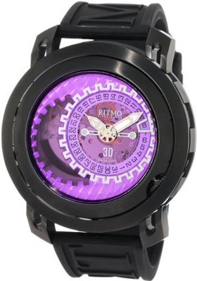 Ritmo Mundo 202/3 Purple Gold Persepolis Dual-Time Exhibition Automatic