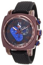 Ritmo Mundo 221 Brn Blue INDYCAR Series Quartz Chrono with Brown Ion-Plating Case