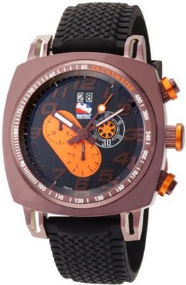 Ritmo Mundo 221 Brn Orange INDYCAR Series Quartz Chrono with Brown Ion-Plating Case