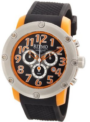 Ritmo Mundo 241 Orange Carnival Quartz Chrono Black Dial